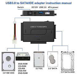 Adaptateur SATA IDE vers USB pas cher