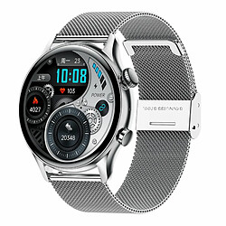 Hk8Pro Nfc Smart Watch Synchronisé Bluetooth Appels Sport Musique Smartwatch Argent Ceinture En Acier