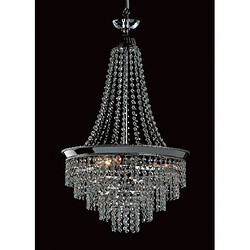 Lumière Chandelier Herne Nickel 3 ampoules 57cm