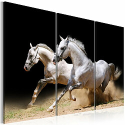 Paris Prix Tableau Imprimé Chevaux Force & Dynamique 80 x 120 cm