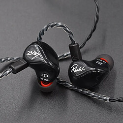 GUPBOO Nouveau KZ ZS3 1DD Hifi Sport Casque In-Ear Pilote Dynamique Casque Antibruit avec Micro Câble de Remplacement AS10 BA10 ES4 pas cher