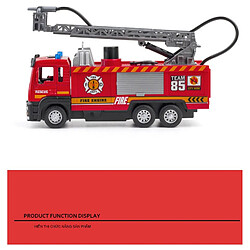 Acheter Universal Émulation haute 1: 32 Jet d'eau Véhicule de pompiers en alliage avec musique légère Retour de chariot Jouets cadeaux pour enfants | Voitures jouets moulées sous pression(Rouge)