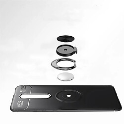 Wewoo Coque Souple Titulaire d'anneau en métal 360 degrés rotation cas TPU pour Xiamo Redmi K20 / K20Pro / Xiamo 9T noir + rouge pas cher