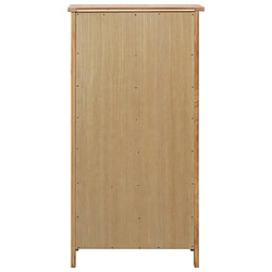 Avis vidaXL Range bouteille 56x32x110 cm Bois de chêne solide