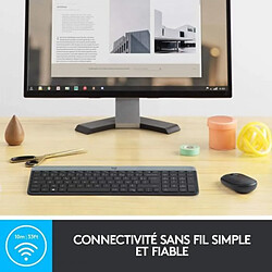 Acheter Logitech - Ensemble Clavier + Souris sans Fil et silencieux MK470 Ultra-fin - Disposition Compacte et Plate - Récepteur USB 2,4