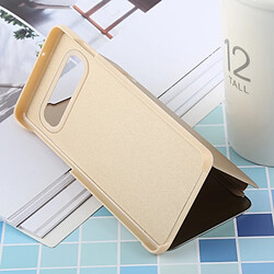 Acheter Wewoo étuis en cuir Coque Housse à rabat horizontal PU avec miroir de galvanoplastie pour Galaxy S10 Plus, support (Or)