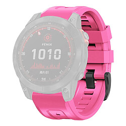 Bracelet en silicone avec boucle pour Garmin Fenix 7X - Rose