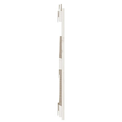 Acheter vidaXL Tête de lit murale Blanc 95,5x3x60 cm Bois massif de pin