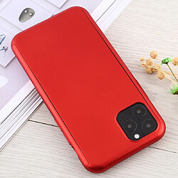 Wewoo Coque Rigide Pour iPhone 11 Pro Shockproof PC Etui de protection pleine couverture avec film de verre trempé Rouge