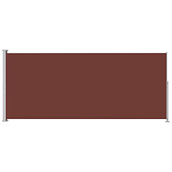 vidaXL Auvent latéral rétractable de patio 200x500 cm Marron