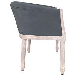 Avis vidaXL Banc Gris foncé 98x56x69 cm Velours