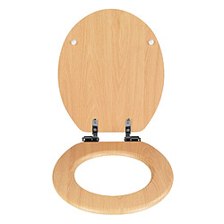 Avis WENKO Abattant WC en MDF design bois d'hêtre - Marron