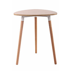 Decoshop26 Table de cuisine table d'appoint en bois couleur nature hauteur 75 cm Ø 60 cm TAB10059