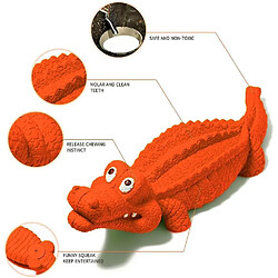 Jouet Crocodile pour chien - Jouet interactif en caoutchouc durable pour dresser et mâcher - Cadeau parfait pour chien