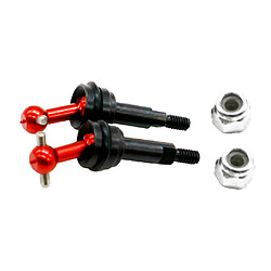 2pcs arbre d'entraînement en métal pour 1/28 WLtoys K969 K989 P929 RC voiture rouge