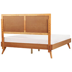 Beliani Lit double en bois clair 160 x 200 cm ISTRES pas cher