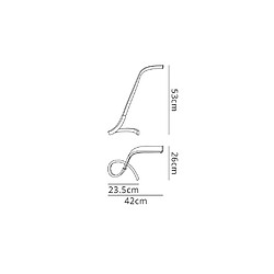 Luminaire Center Lampe de Table Papua LED 10W, 850lm, 3000K chrome poli/arylique blanc