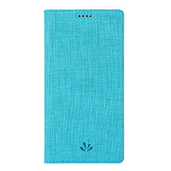 Wewoo Housse Coque Pour Galaxy A51 aimant flip horizontal antichoc TPU + PU étui de protection en cuir fente carte et support bleu