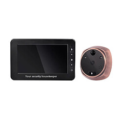 Wewoo Interphone vidéo Visiophone 4,3 pouces écran tactile 3.0MP caméra intelligente sonnette, carte TF de soutien 32 Go Max et détection de mouvement vision nocturne infrarouge