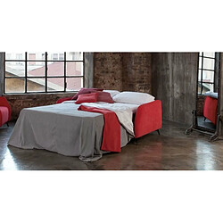 Avis Inside 75 Canapé Convertible CARMINE 140*195 tissu Maracaibo fraise pieds Liberty acier brun