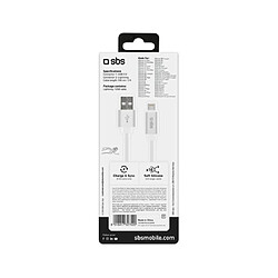 SBS Câble USB-Lightning 1m - Blanc