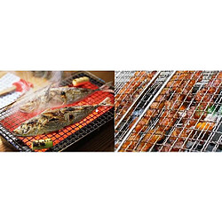 panier barbecue barbecue en acier inoxydable portable pour poissons, légumes s