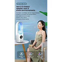 Acheter Ventilateur électrique portable USB à lame de refroidissement d'air, minuterie silencieuse à 6 vitesses climatisation humidificateur