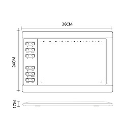 Avis Yonis Tablette Graphique 10x6 Pouces USB 8192 Niveaux Dessin Numérique 5V