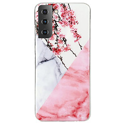 Coque en TPU antichoc fleur de prunier pour votre Samsung Galaxy S22 5G