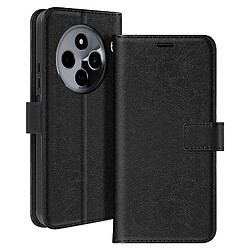 Mayaxess Étui pour Xiaomi Redmi 14C Portefeuille avec Dragonne Noir