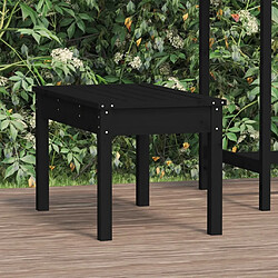 Maison Chic Banc de jardin | Banquette de jardin | Chaise Relax noir 80x44x45 cm bois massif de pin -MN13391