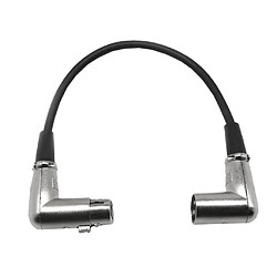 Câble Microphone Connecteur 3 Broches XLR Angle Droit 90 Degrés Femelle à Mâle pas cher