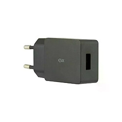 Chargeur mural + Câble USB A vers USB C KSIX USB Noir