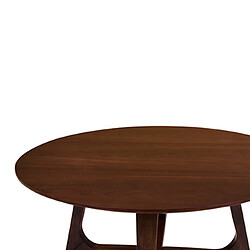 Acheter Mes Table basse ronde 75x36 cm décor noyer