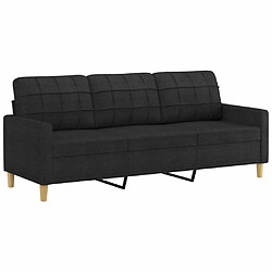 Acheter Maison Chic Ensemble de canapés 2 pcs avec coussins, Canapé droit Sofa pour Salon Noir Tissu -GKD808308