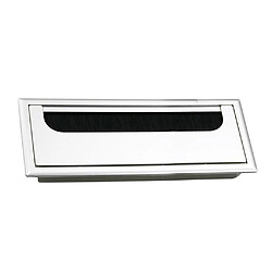 Rectangle En Aluminium 28 * 8cm De Trou De Fil De Câble De Table D'œillet D'ordinateur De Bureau