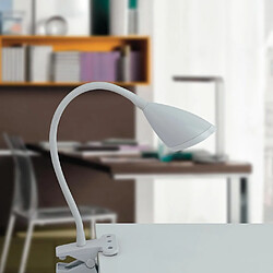 Fan Europe Pince Lampe de Table de Lecture Blanc 260lm 4000K 9.5x33cm