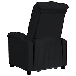 Acheter vidaXL Fauteuil inclinable Noir Tissu