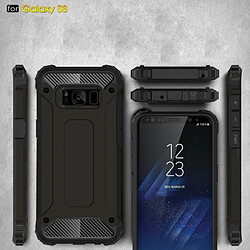 Wewoo Coque renforcée noir pour Samsung Galaxy S8 Rugged Armure TPU + PC Combinaison Cas