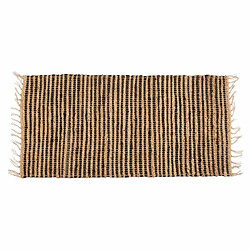 Gift Decor Tapis Noir Naturel 70 x 1 x 140 cm (8 Unités)