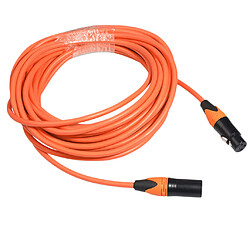 Câble audio XK303 mâle à femelle pour la console de son microphone orange 5m