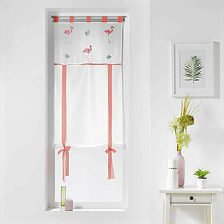 Paris Prix Store Voilage Flamingo Pink 60x150cm Blanc