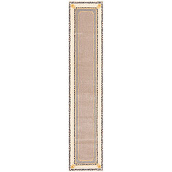 Vidal Tapis de couloir en laine 399x84 beige Darya