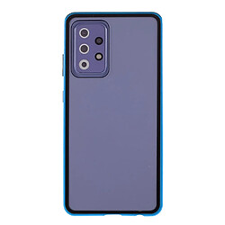 Coque en métal Couverture du cadre d'adsorption magnétique bleu pour votre Samsung Galaxy A52 4G/5G