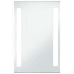 Decoshop26 Miroir mural à LED pour salle de bains 60 x 100 cm DEC022585