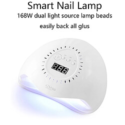 Avis Universal 168W Lumière UV LED Ongles, 42 Gel Manucure Sèche-ongles Sèche-ongles 10s/30s/60s Manucure à capteur de voiture |(blanche)