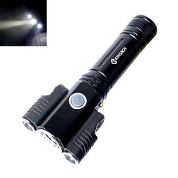 Wewoo Lampe torche LED KS-739 de poche à DEL à focale fixe T6 + XPE étanche à chargement USB avec batterie au lithium 4 modes et 18651