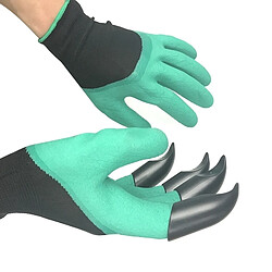 Acheter Wewoo Accessoire de jardinage pour creuser et planter, le droit avec des griffes Une paire de gants isolés au latex de protection avec des en plastique ABS de