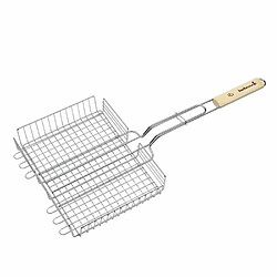 BARBECOOK Grille double réglable 31,5 x 25 x 5 cm