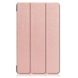 Etui en PU avec socle tripliure or rose pour votre Samsung Galaxy Tab A 8.0 (2019) SM-T290 SM-T295 SM-T297